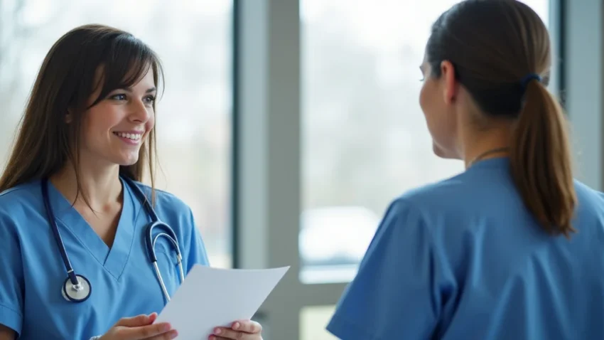 The image shows the exterior of a modern healthcare facility, representing Christus Trinity Mother Frances Health System.